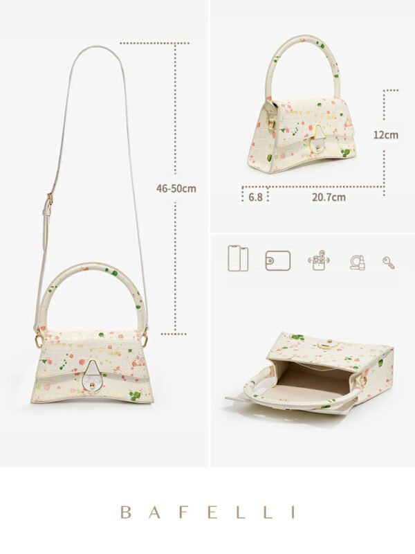 ⁦Bag New Handbag High Quality Texture Messenger Bag Niche Light Luxury 18K Gold Shoulder Bag Women Bag⁩ – תמונה ⁦3⁩