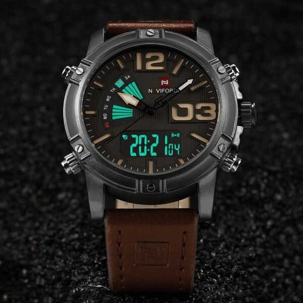 NAVIFORCE  Quartz Watch Men Digital LED Sports Wrist watch - Image 6