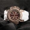 Gu Meng New Men's Watch Hip-Hop Tape Color Shell Quartz Watch Fashion Diamond-Encrusted Large Dial Watch - Afbeelding 4