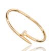 Diamond titanium steel bracelet for women, light luxury, non fading card home nail bracelet - Image 6