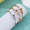 Diamond titanium steel bracelet for women, light luxury, non fading card home nail bracelet - Image 8