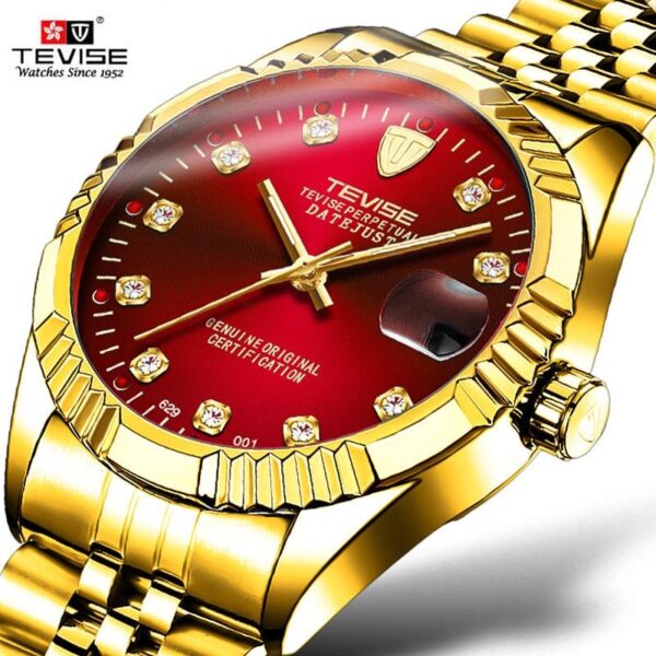 TEVISE Brand Luxury Men Automatic Watch Man Tourbillon Mechanical Watches Movement Gold Clock - Image 17