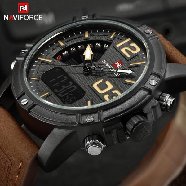 NAVIFORCE  Quartz Watch Men Digital LED Sports Wrist watch - Image 5