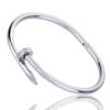Diamond titanium steel bracelet for women, light luxury, non fading card home nail bracelet - Image 3