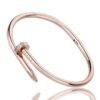 Diamond titanium steel bracelet for women, light luxury, non fading card home nail bracelet - Image 2