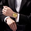 Lige Casual Fashion Trend Business Waterproof Belt Watch Men's Multi-Function Luminous Watch - Image 2