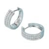 18K White Gold Natural Diamond Earrings - immagine 3