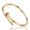 Diamond titanium steel bracelet for women, light luxury, non fading card home nail bracelet