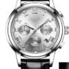 Lige Casual Fashion Trend Business Waterproof Belt Watch Men's Multi-Function Luminous Watch - Image 7
