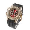 Gu Meng New Men's Watch Hip-Hop Tape Color Shell Quartz Watch Fashion Diamond-Encrusted Large Dial Watch - Afbeelding 5
