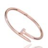 Diamond titanium steel bracelet for women, light luxury, non fading card home nail bracelet - Image 4