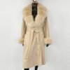 Double sided wavy woolen coat with extended temperament woolen coat - Image 11
