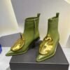 Pointed Head Side Zipper Short Boots Women's New Cat Heel Boots Short Chelsea Boots - Image 14
