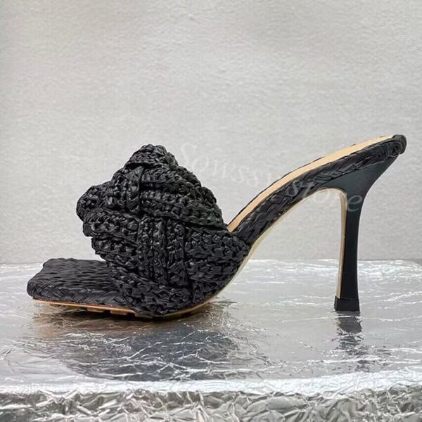 Processing time:5-7 days after placing orders Summer New Women's New Vine Grass Woven Personalized Design Sexy High Heel Shoes Fairy Outdoor Ball High Heel Slippers - Image 29