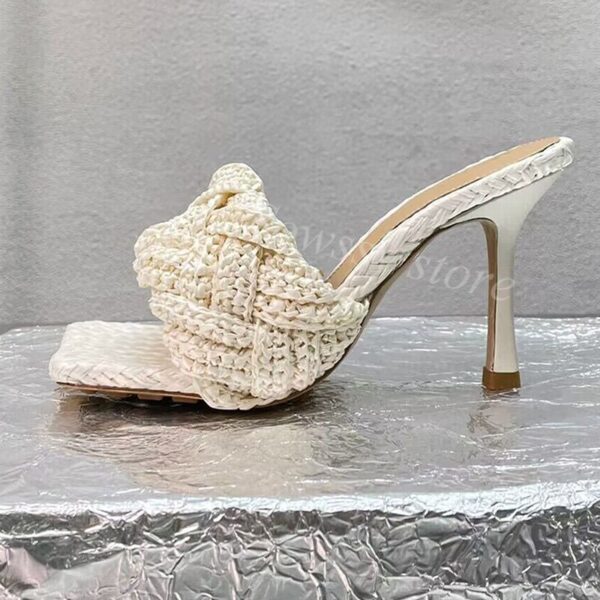 Processing time:5-7 days after placing orders Summer New Women's New Vine Grass Woven Personalized Design Sexy High Heel Shoes Fairy Outdoor Ball High Heel Slippers - Image 38