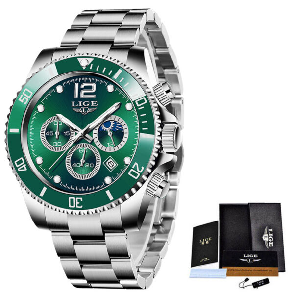 New Quartz Watch Men's Sports Waterproof Watch Multifunctional Chronograph - 画像 (7)