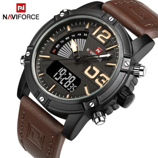 NAVIFORCE  Quartz Watch Men Digital LED Sports Wrist watch - Image 2