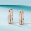18K White Gold Natural Diamond Earrings - immagine 4