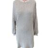 Women's Irregular Sunken Stripe Long Sleeve Knitted Dress - Image 5