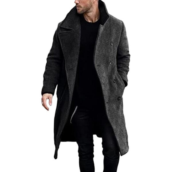 Woolen Coat Men's Thickened Coat - Зображення 6