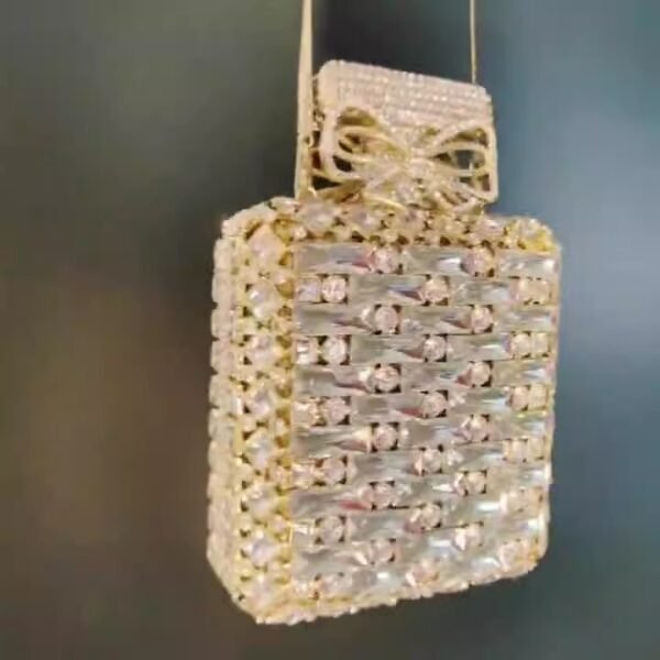 Perfume bottle with diamond hand bag Crystal Bag – Image 24