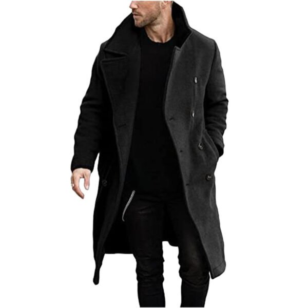 Woolen Coat Men's Thickened Coat - Зображення 4