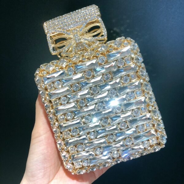 Perfume bottle with diamond hand bag Crystal Bag – Image 20