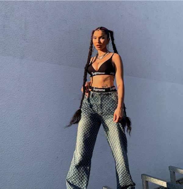 Fashion Plaid Hollow Out Hip Hop Pants Women's Jeans Club Y2K High Waist Loose Street Style Demin Color Pants Mujer - imagine 2