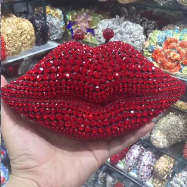 Crystal Evening Bag Yellow/AB Diamond Wedding Bridal Clutches Purses Women Rhinestone Mini Handbag - Image 3