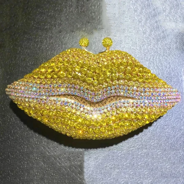 Crystal Evening Bag Yellow/AB Diamond Wedding Bridal Clutches Purses Women Rhinestone Mini Handbag - Image 13