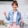 Denim Jacket Women Long Sleeve Turn-down Jeans Jacket For Women Ladies Coats and Jacket - Bild 2