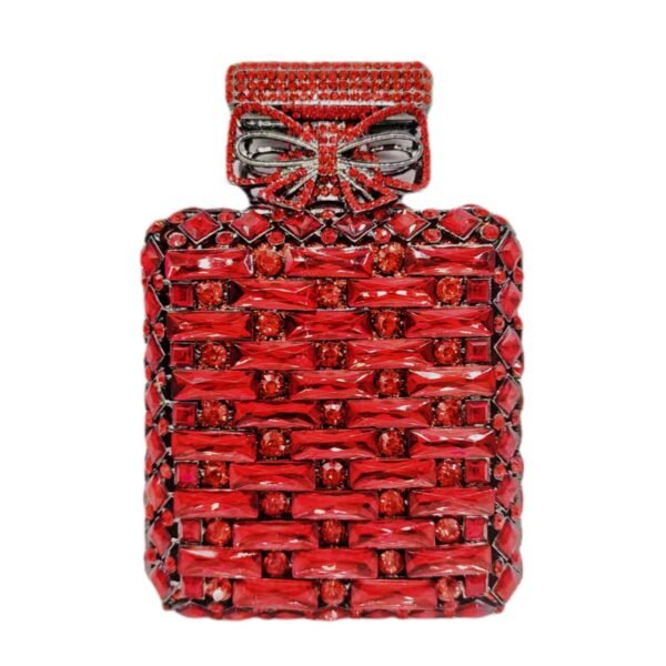 Perfume bottle with diamond hand bag Crystal Bag – Image 10