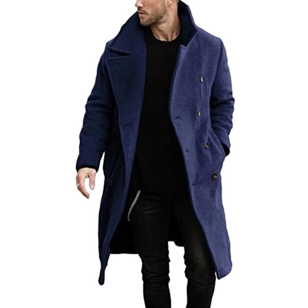 Woolen Coat Men's Thickened Coat - Зображення 5