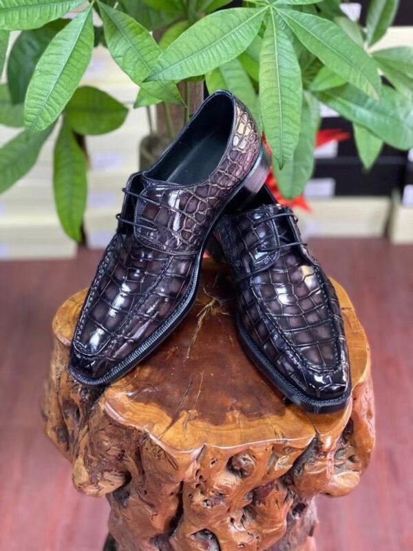 Brushed Lining Light Breathable Pointy Low Top Casual Business Leather Shoes - 画像 (6)