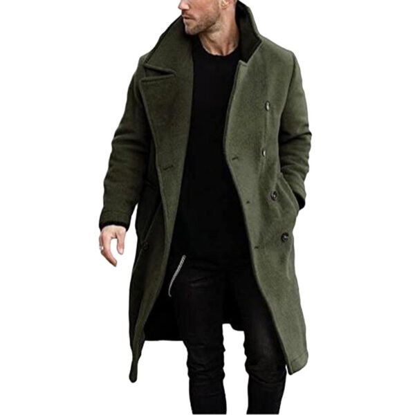 Woolen Coat Men's Thickened Coat - Зображення 2