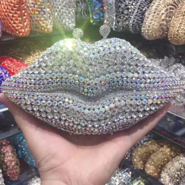 Crystal Evening Bag Yellow/AB Diamond Wedding Bridal Clutches Purses Women Rhinestone Mini Handbag - Image 7
