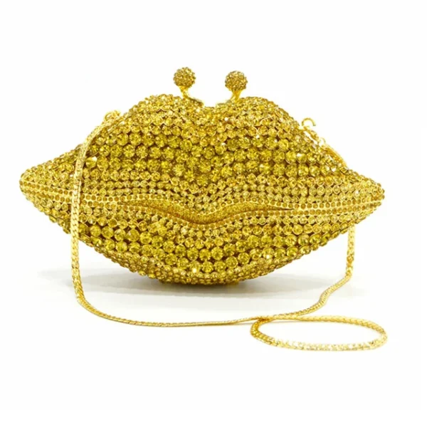 Crystal Evening Bag Yellow/AB Diamond Wedding Bridal Clutches Purses Women Rhinestone Mini Handbag - Image 10