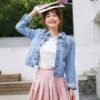 Denim Jacket Women Long Sleeve Turn-down Jeans Jacket For Women Ladies Coats and Jacket - Bild 4
