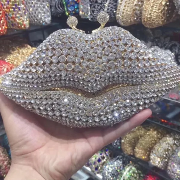 Crystal Evening Bag Yellow/AB Diamond Wedding Bridal Clutches Purses Women Rhinestone Mini Handbag - Image 6