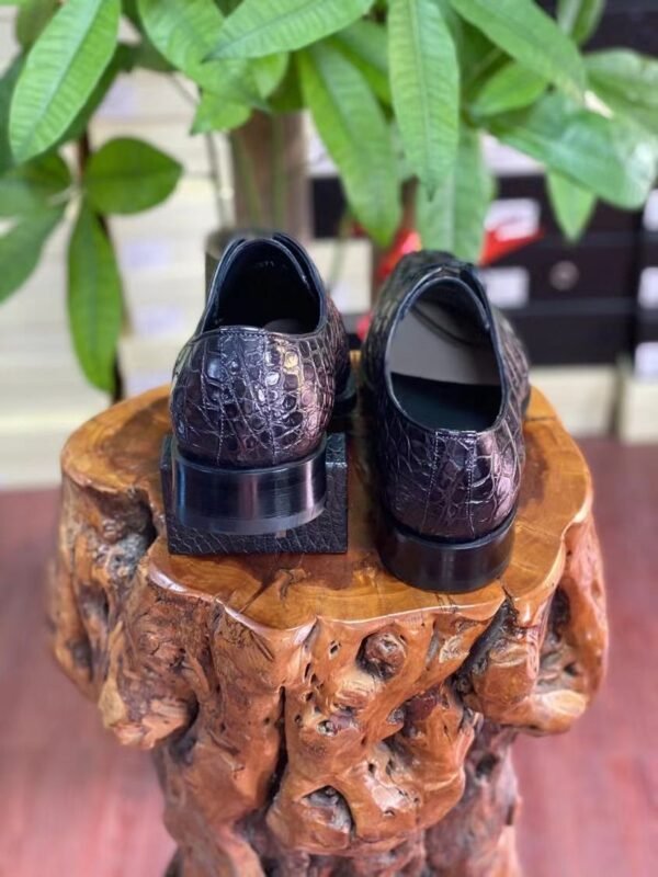 Brushed Lining Light Breathable Pointy Low Top Casual Business Leather Shoes - 画像 (3)