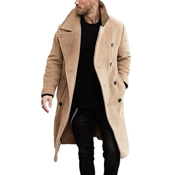 Woolen Coat Men's Thickened Coat - Зображення 3