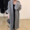Women's Long Lapel Reversible Cashmere Coat