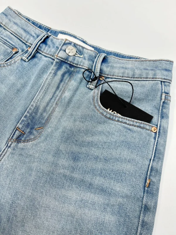 new Women stretch slim jeans High waist casual lady straight denim pants - imagine 3