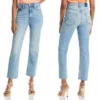 new Women stretch slim jeans High waist casual lady straight denim pants - Image 6