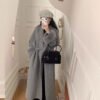 Women's Long Lapel Reversible Cashmere Coat - Bild 4