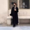 Women's Long Lapel Reversible Cashmere Coat - Bild 6