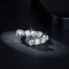 Special-interest Design Special-shaped Moissanite Water Drop S925 Silver Plating 18K Gold Ring - Image 3