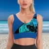 Women's Comfortable Texture Sports Bra - Image 5