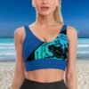 Women's Comfortable Texture Sports Bra - Image 2