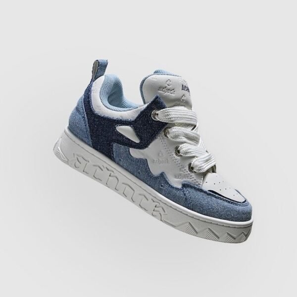 Cowboy Blue Bread Single Shoes Women's Sports Thick soled Board Shoes Women - Image 7